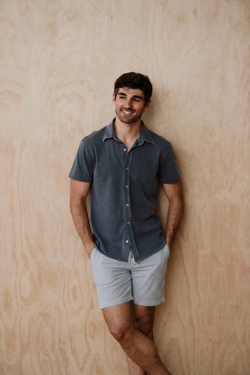 Hemp Stripe Easy Short – Save Khaki United