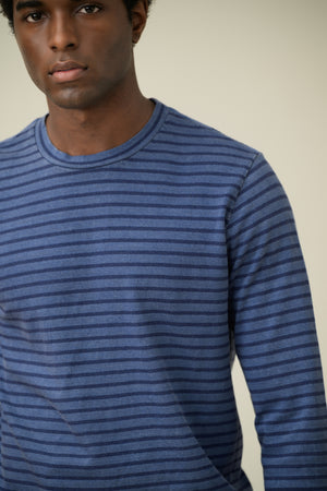 LS Organic Hemp Stripe Crew Tee