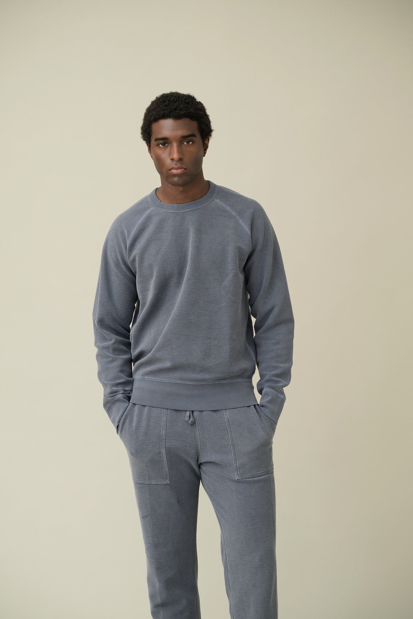 American Twill Back Terry Crew Reversible Sweat Shirt