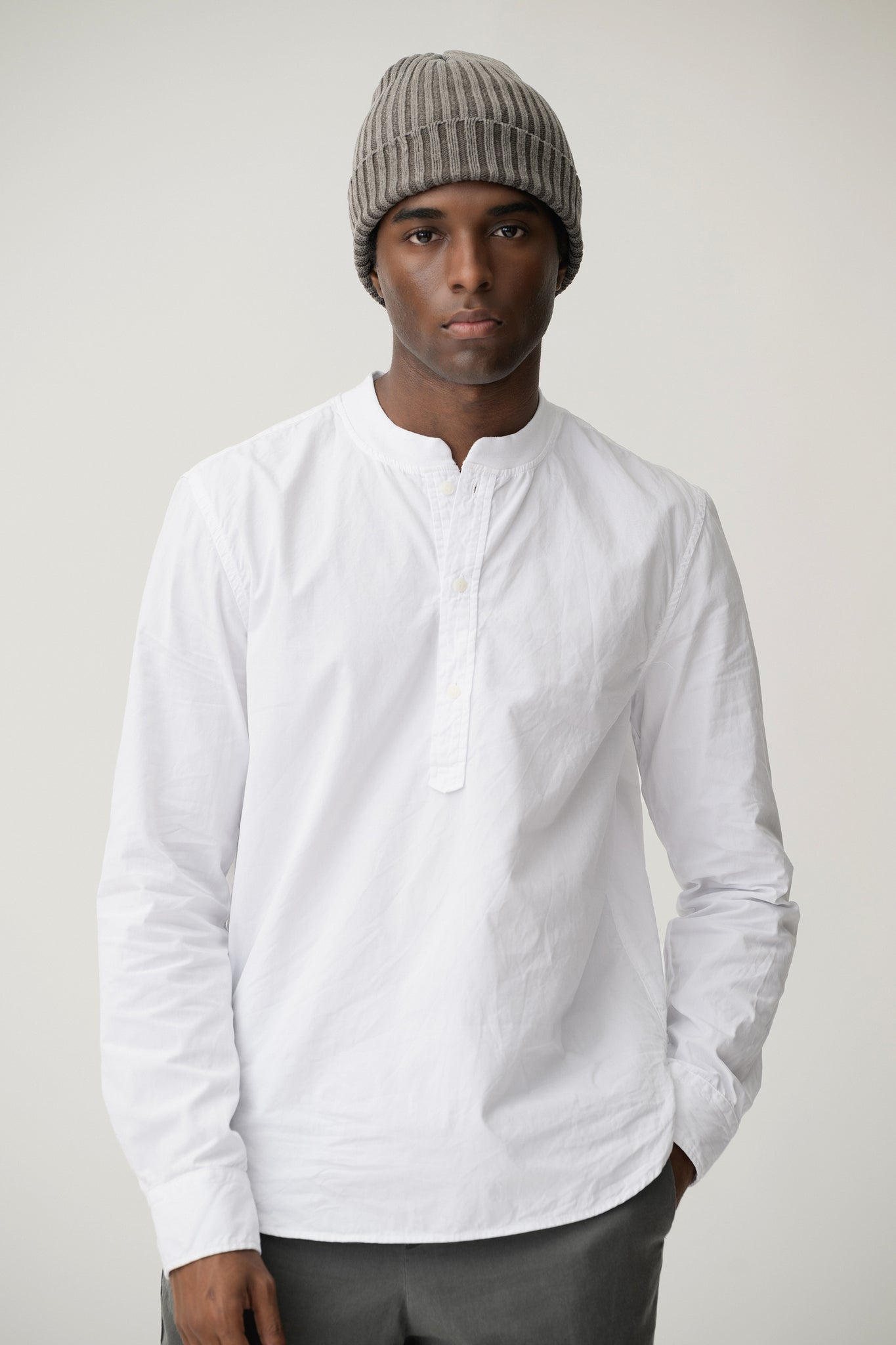 Poplin Henley