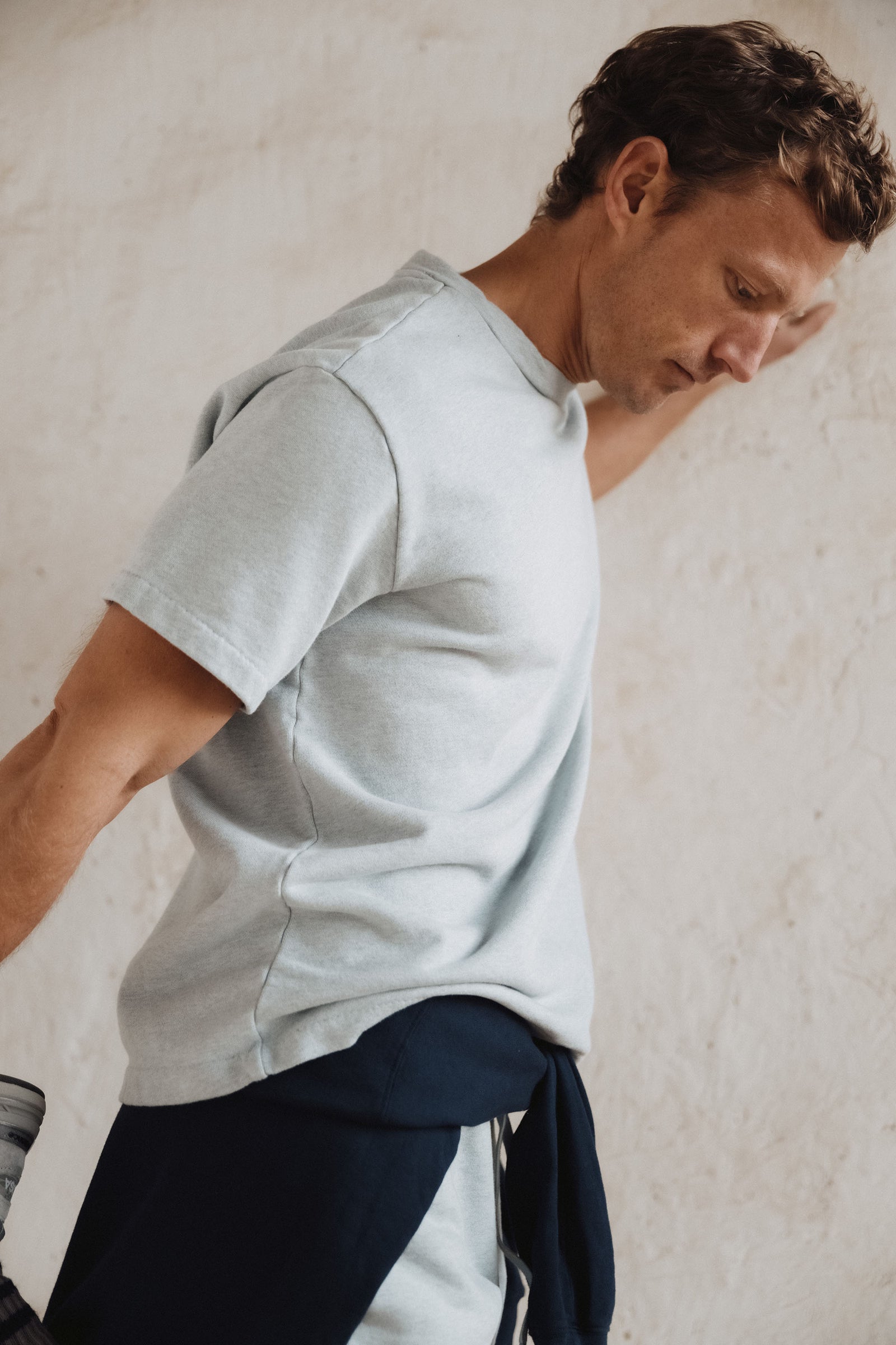 Short Sleeve Organic Terry Boxy Crew