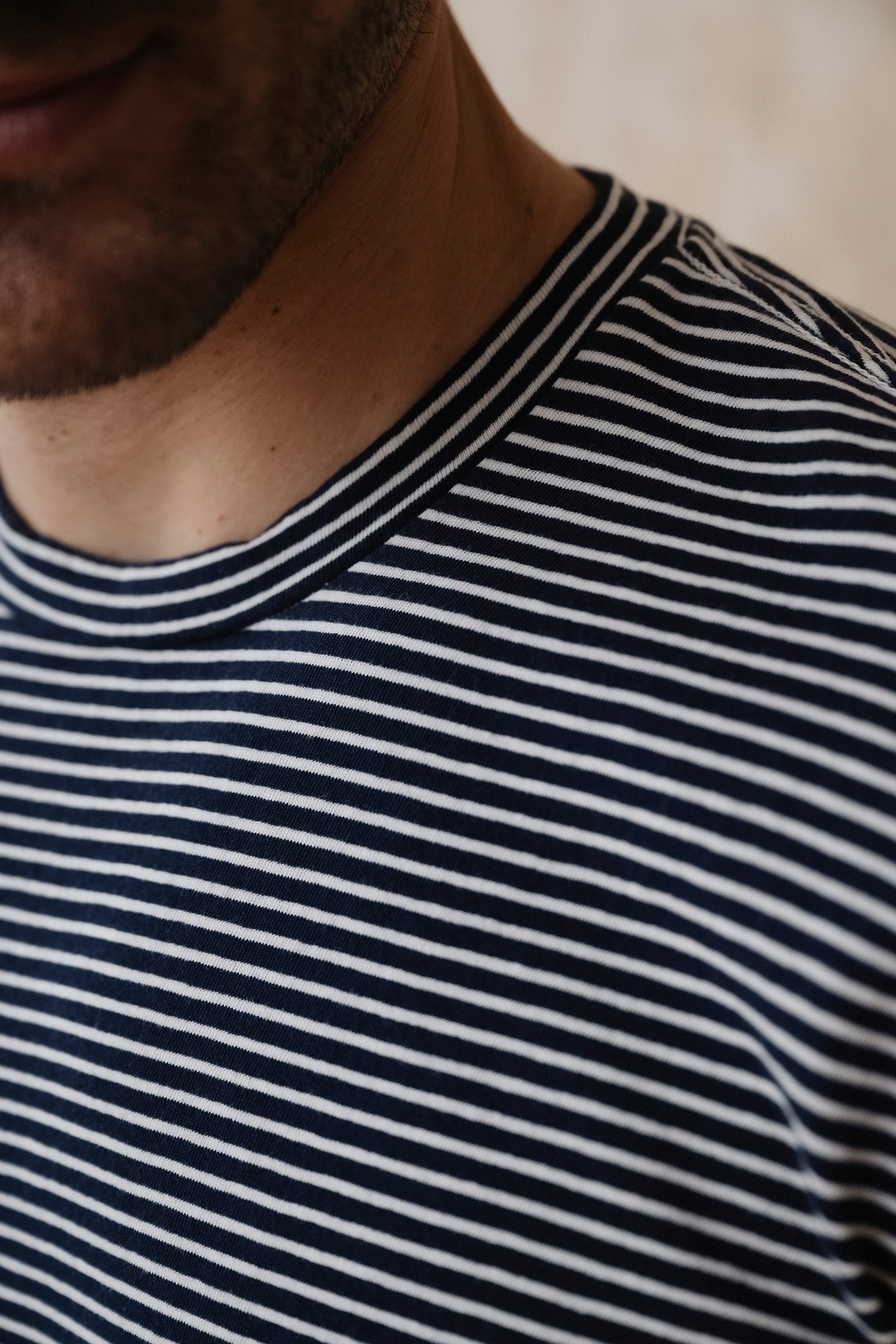 SS Simple Stripe Crew Tee