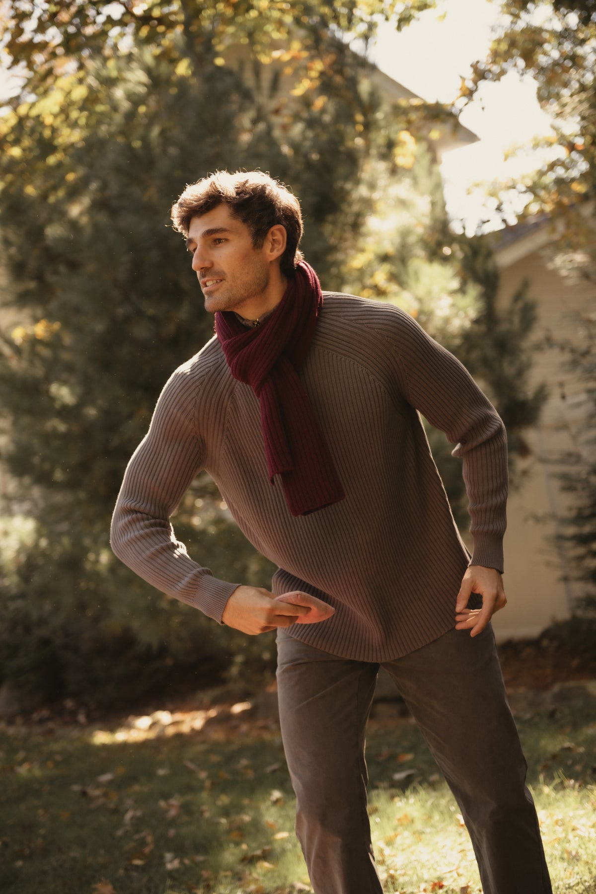 Easy Care Cotton 1/4 ZIP Sweater