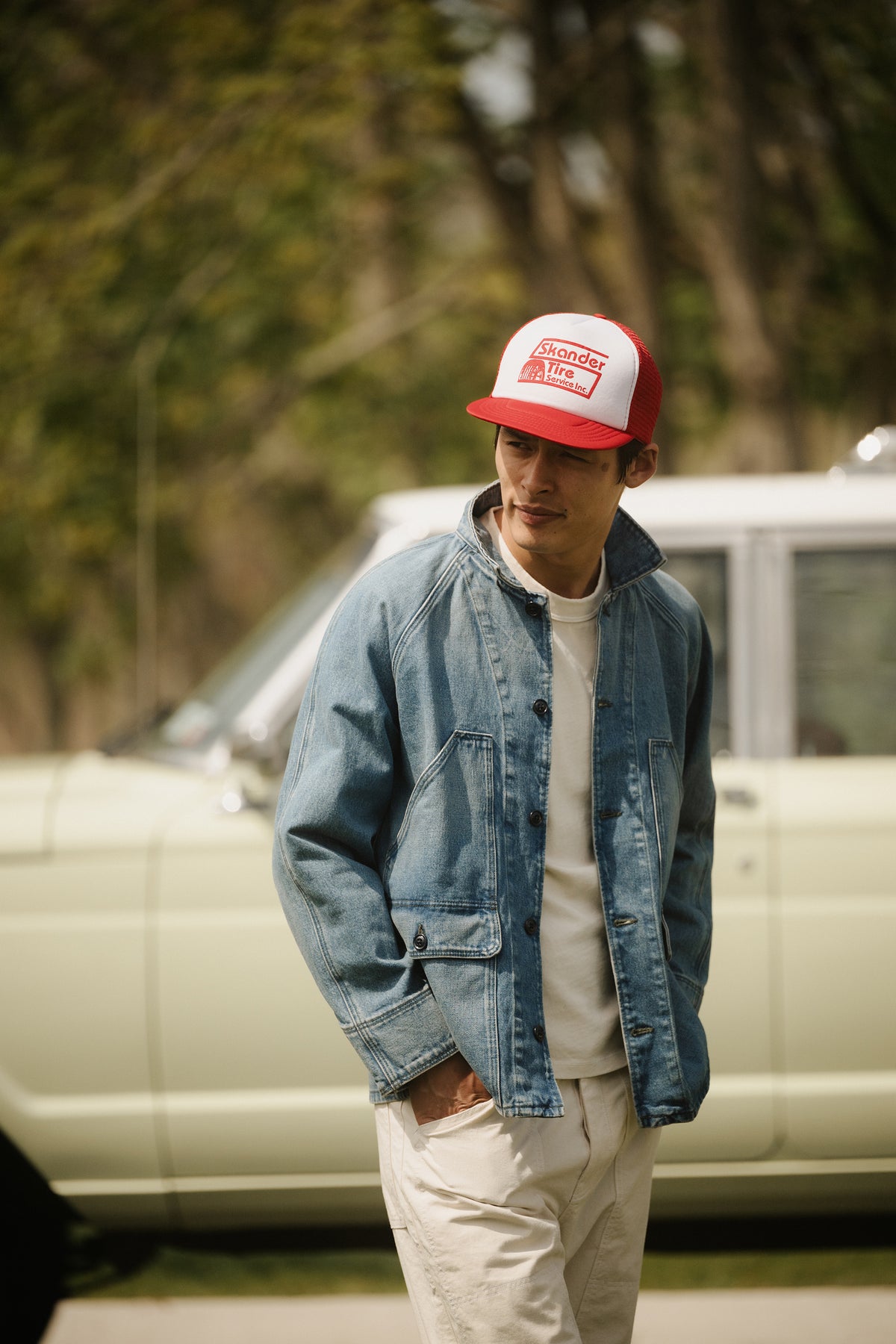 Broken Twill Denim Chore Jacket