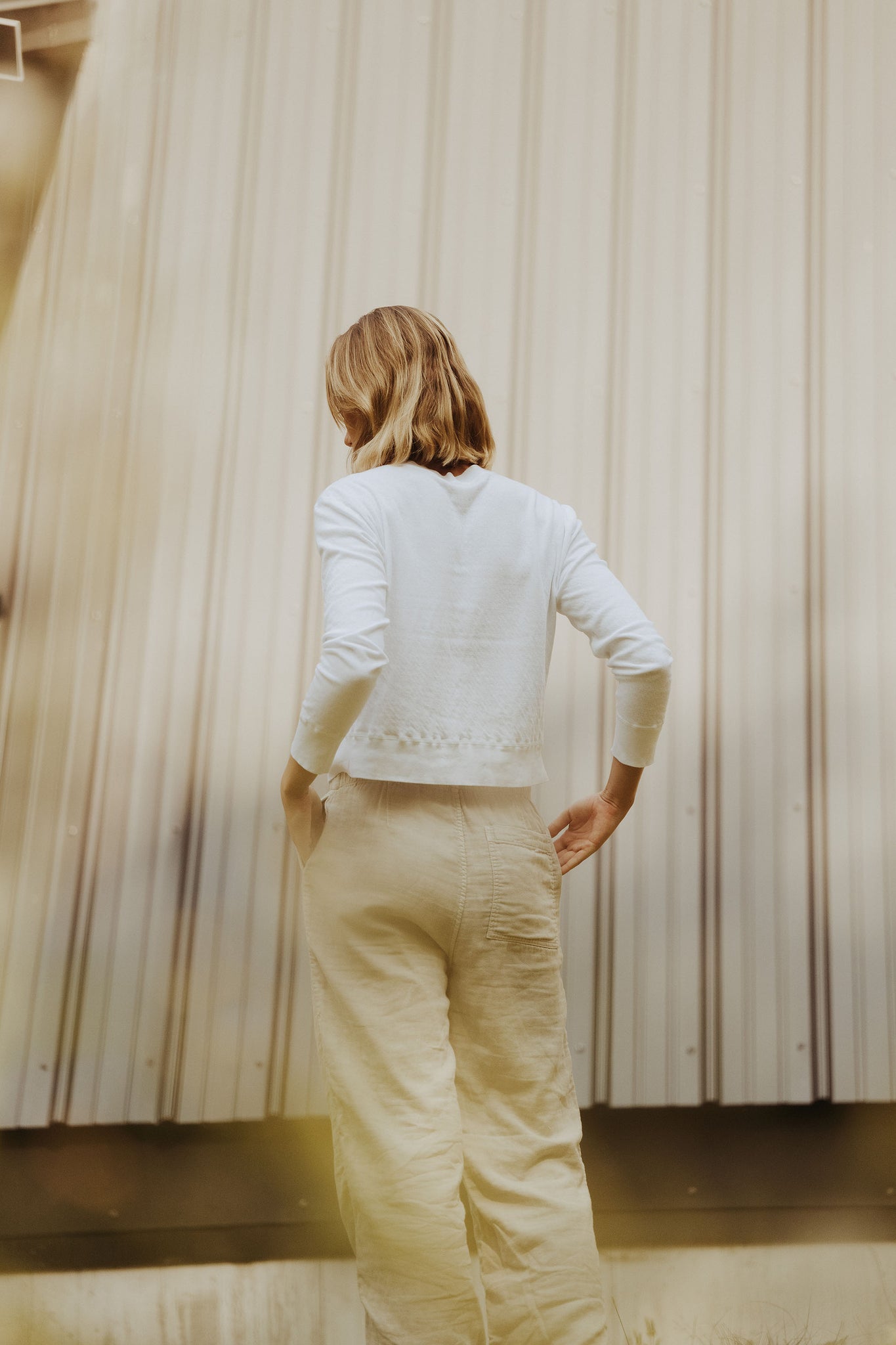 LS Pointelle Cardigan