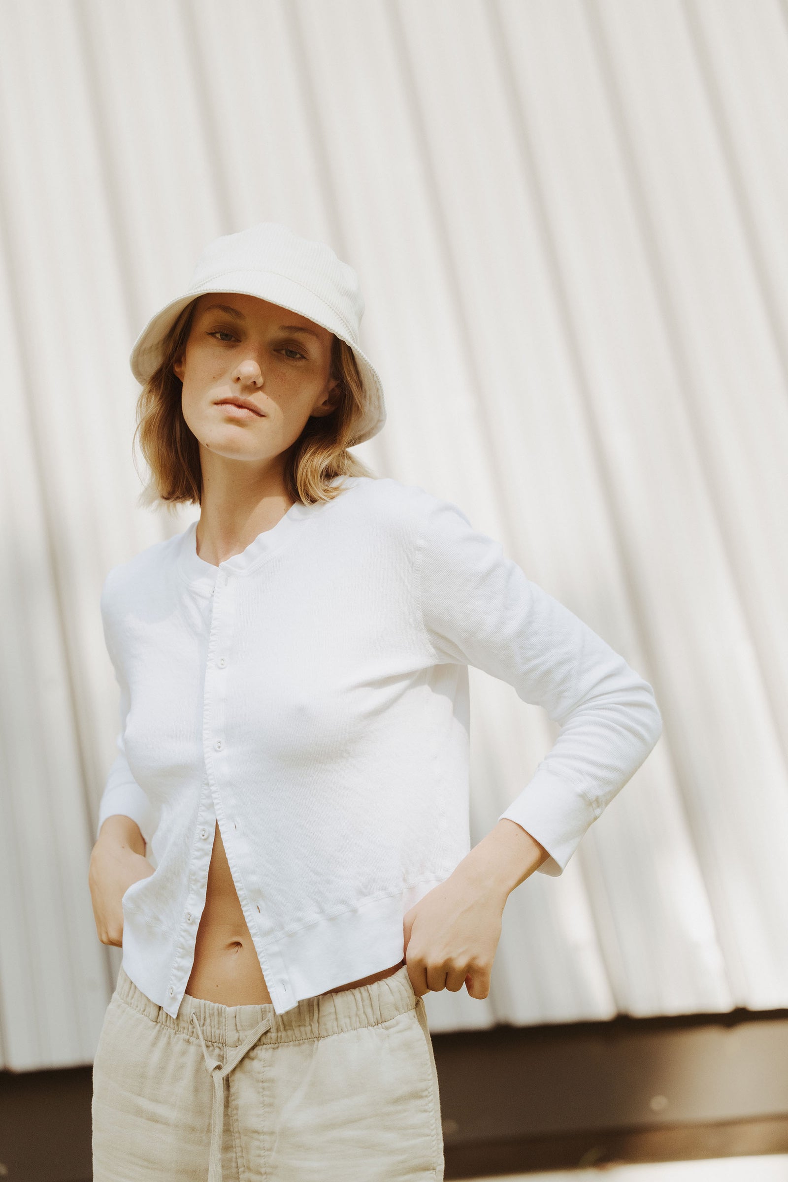 LS Pointelle Cardigan