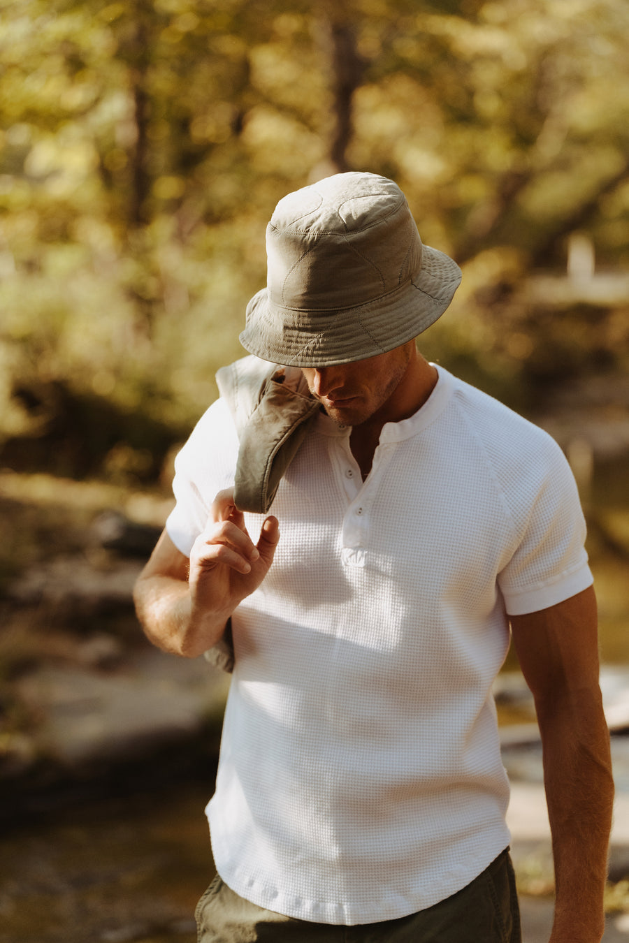 SS Waffle Henley – Save Khaki United - Main Image