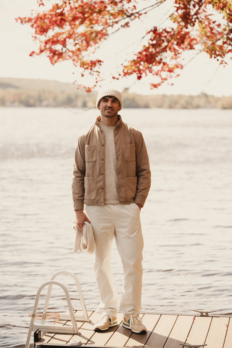 camp shirt jacket tobacco