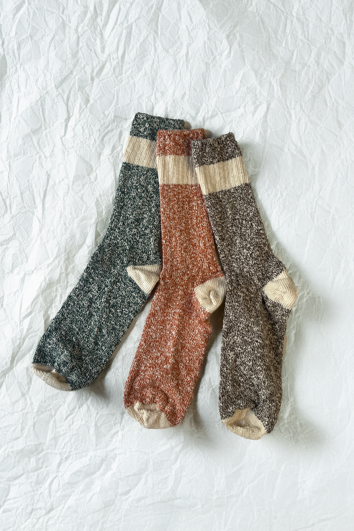 Contrast Ragg Crew Sock Bundle