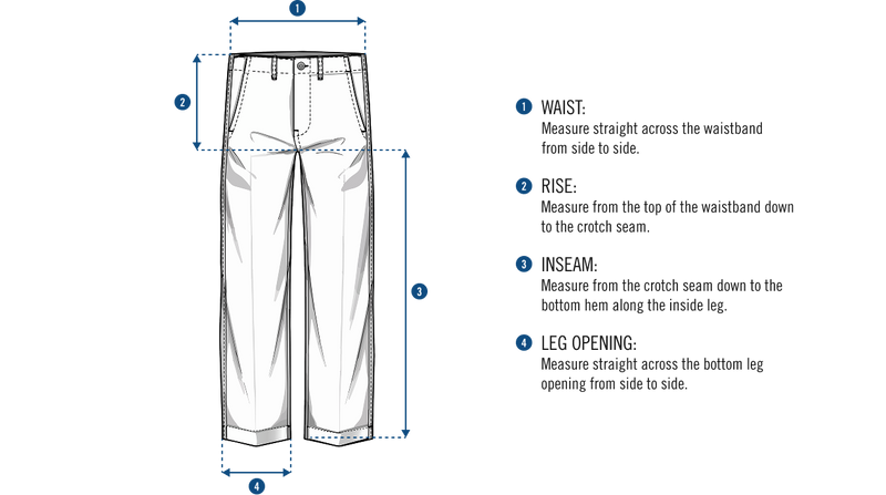 Mens's Bottoms — how to measure