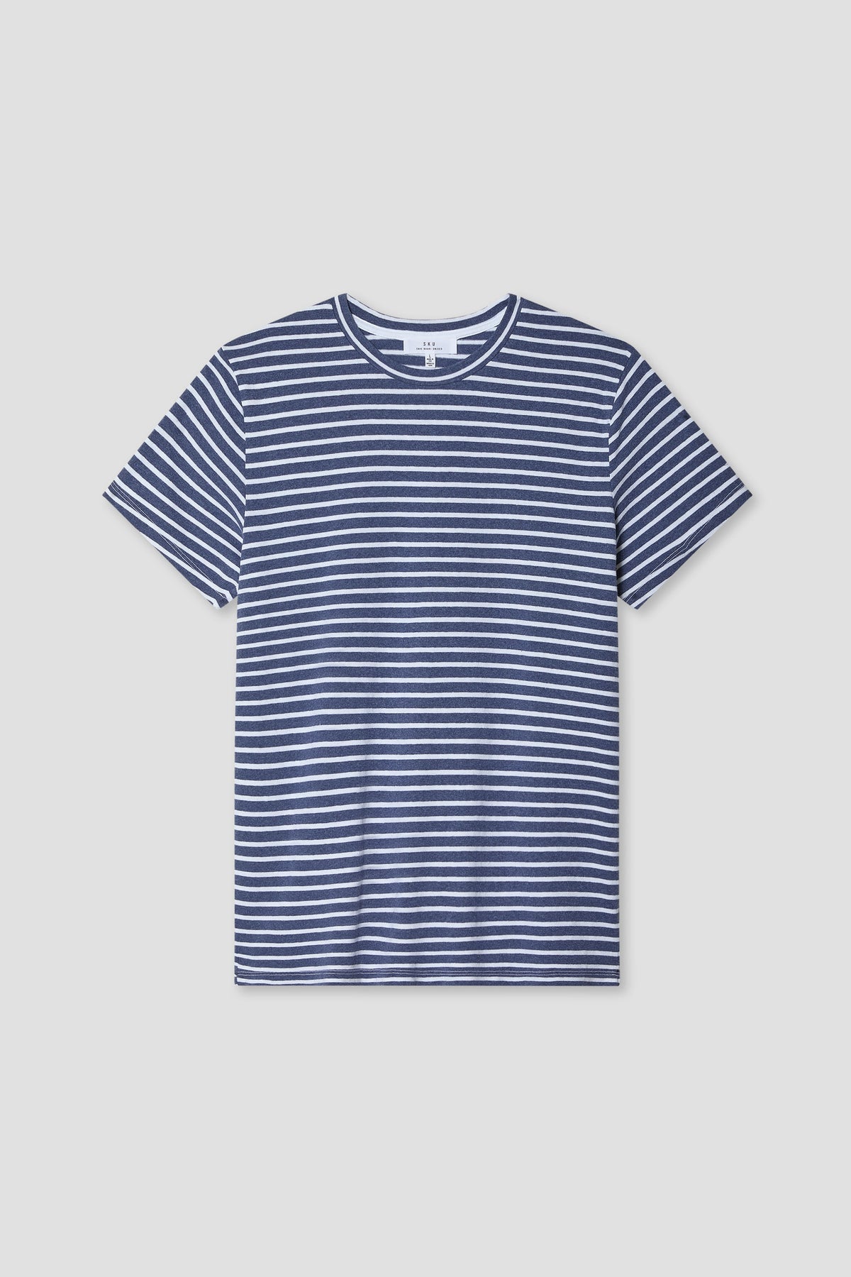 Organic Hemp Stripe Crew Tee