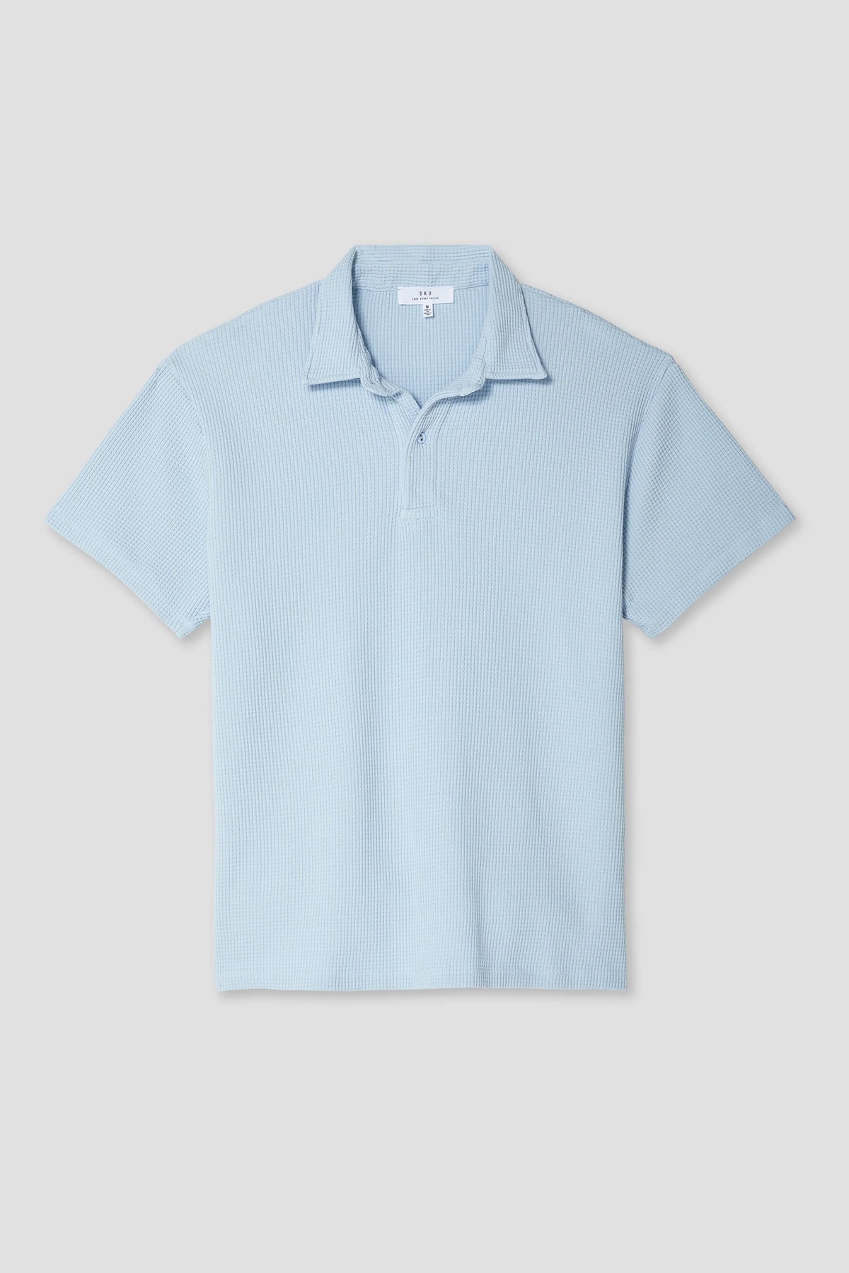 Short Sleeve Waffle Polo