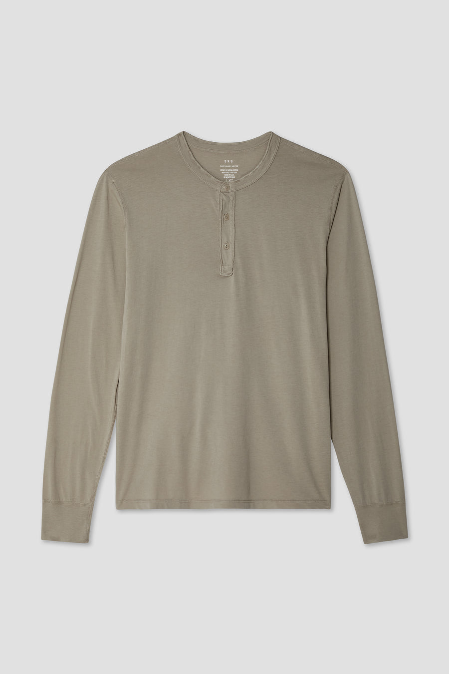 Long Sleeve Supima Jersey Henley – Save Khaki United