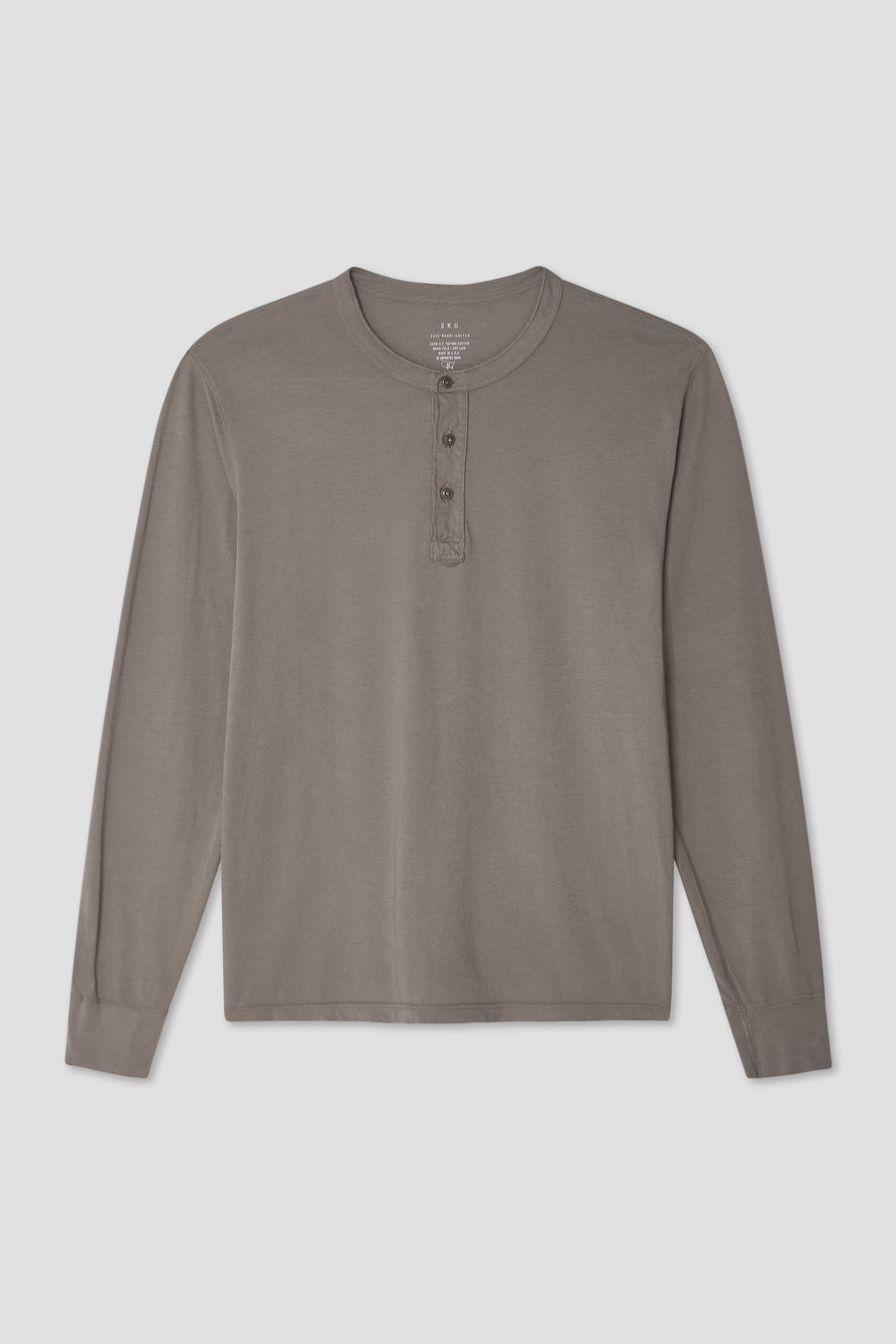 Long Sleeve Supima Jersey Henley – Save Khaki United