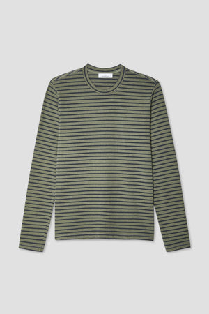 LS Organic Hemp Stripe Crew Tee