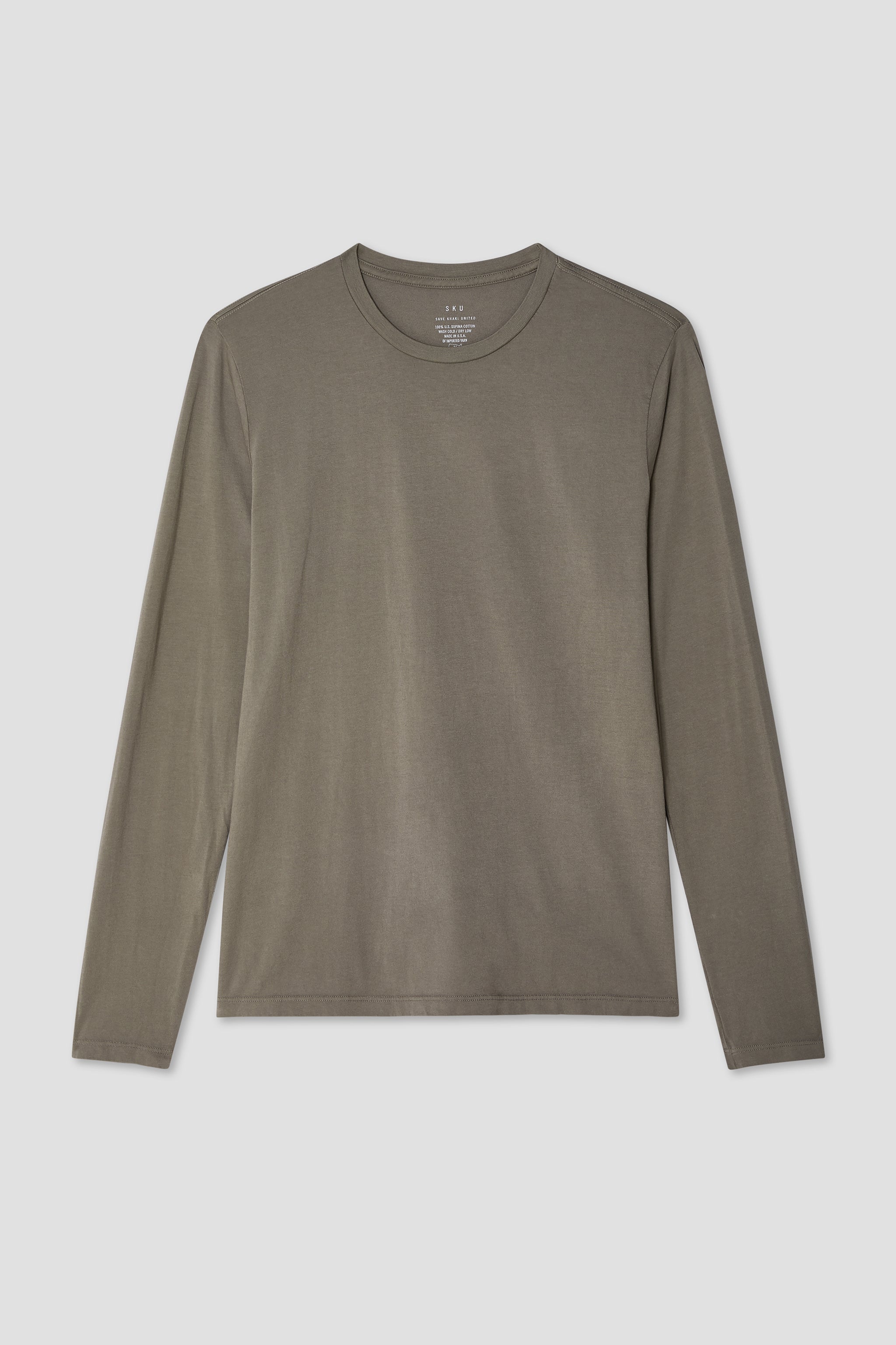 Supima Cotton Uniqlo Supima Long Sleeve LS Supima Jersey Crew