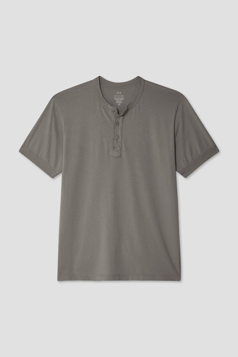 Maglia Henley Supima a maniche corte