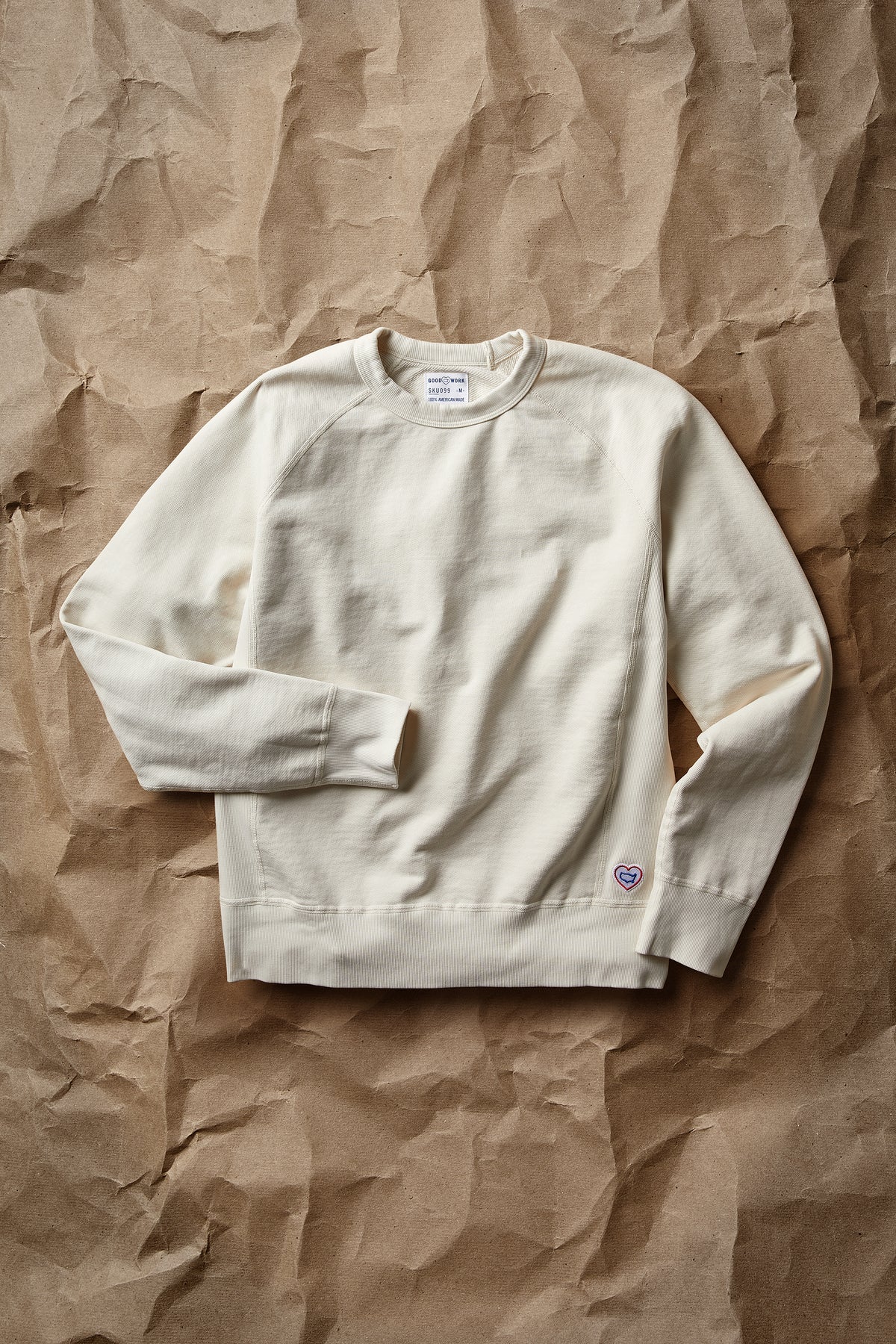 American Twill Terry Crew Neck w/ Double Layer Side Panel
