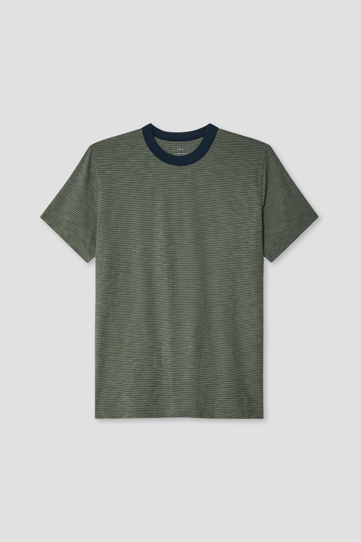 SS Thin Stripe Ringer Tee