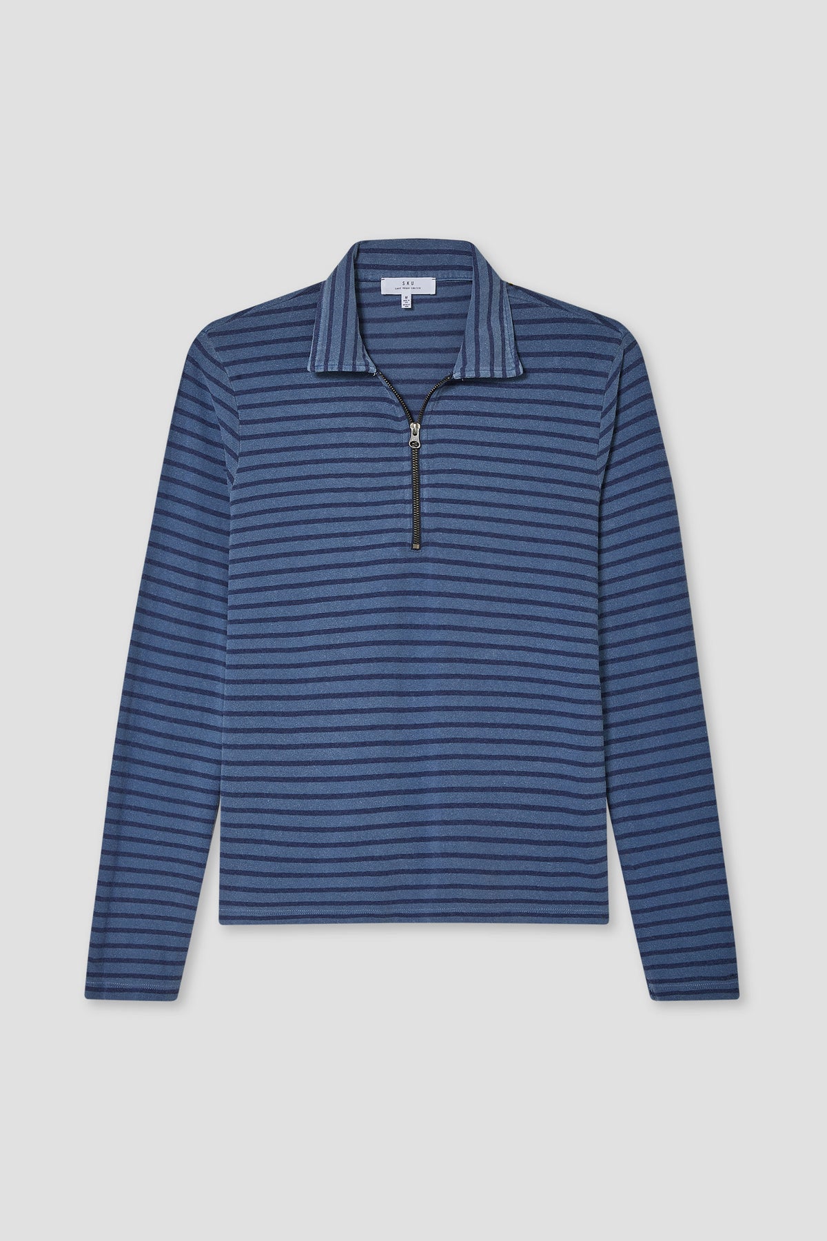 LS Organic Cotton Hemp Stripe Quarter Zip