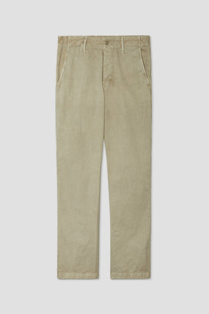 Distressed Button Fly Chino