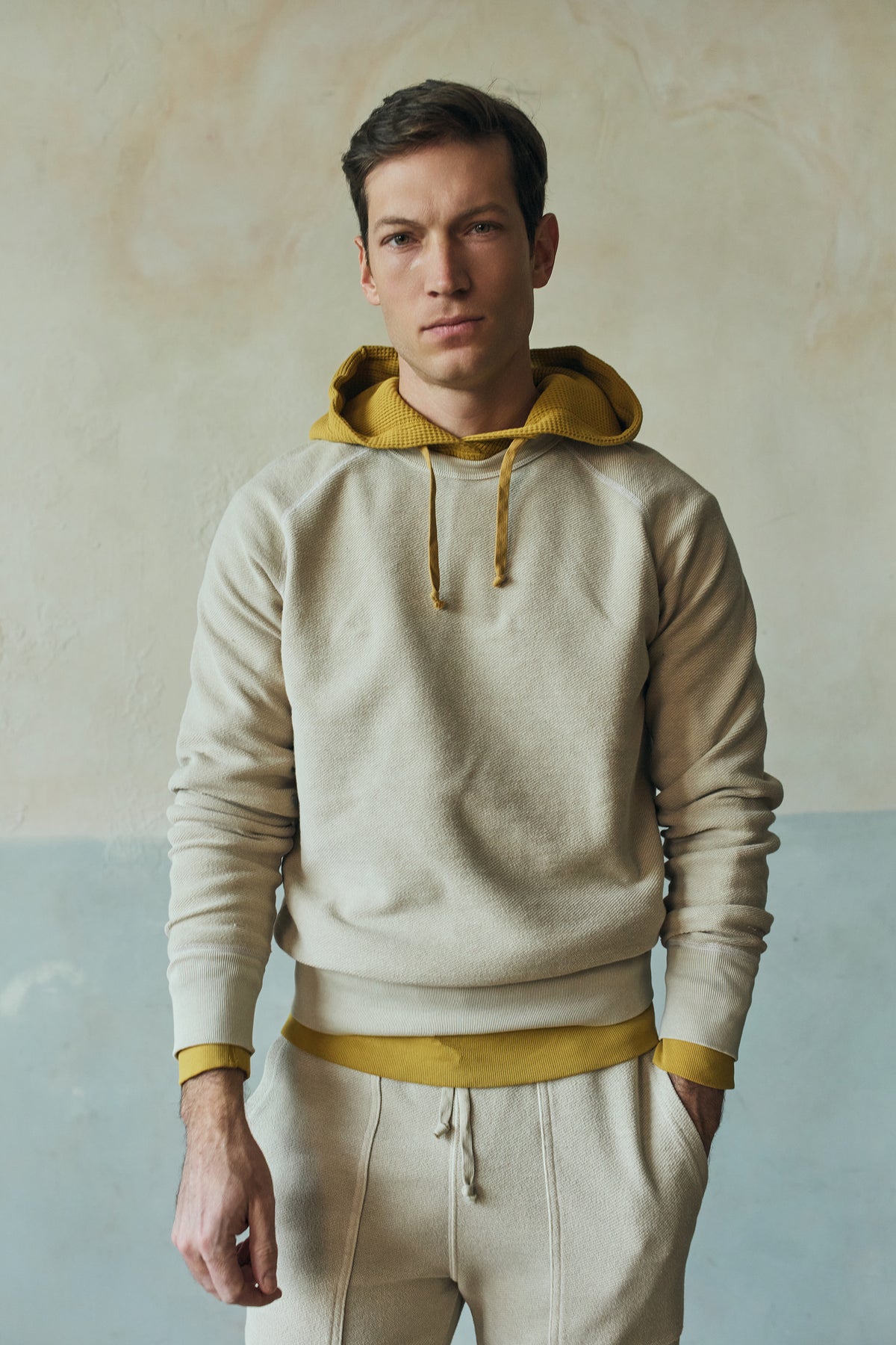 Waffle Pullover Hoodie