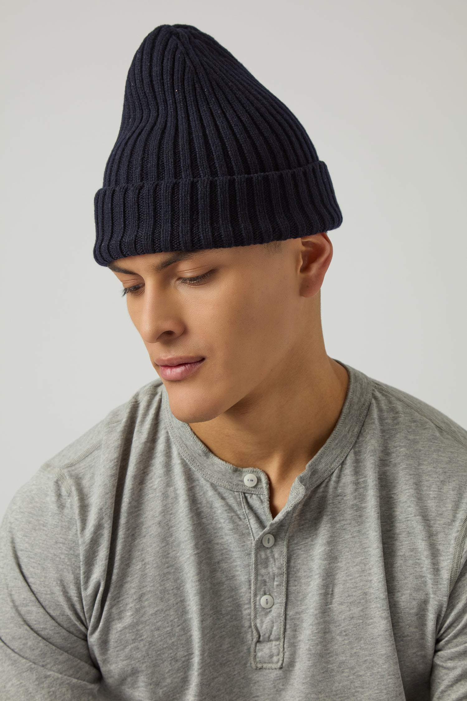 Organic Cotton LS Heather Jersey Henley