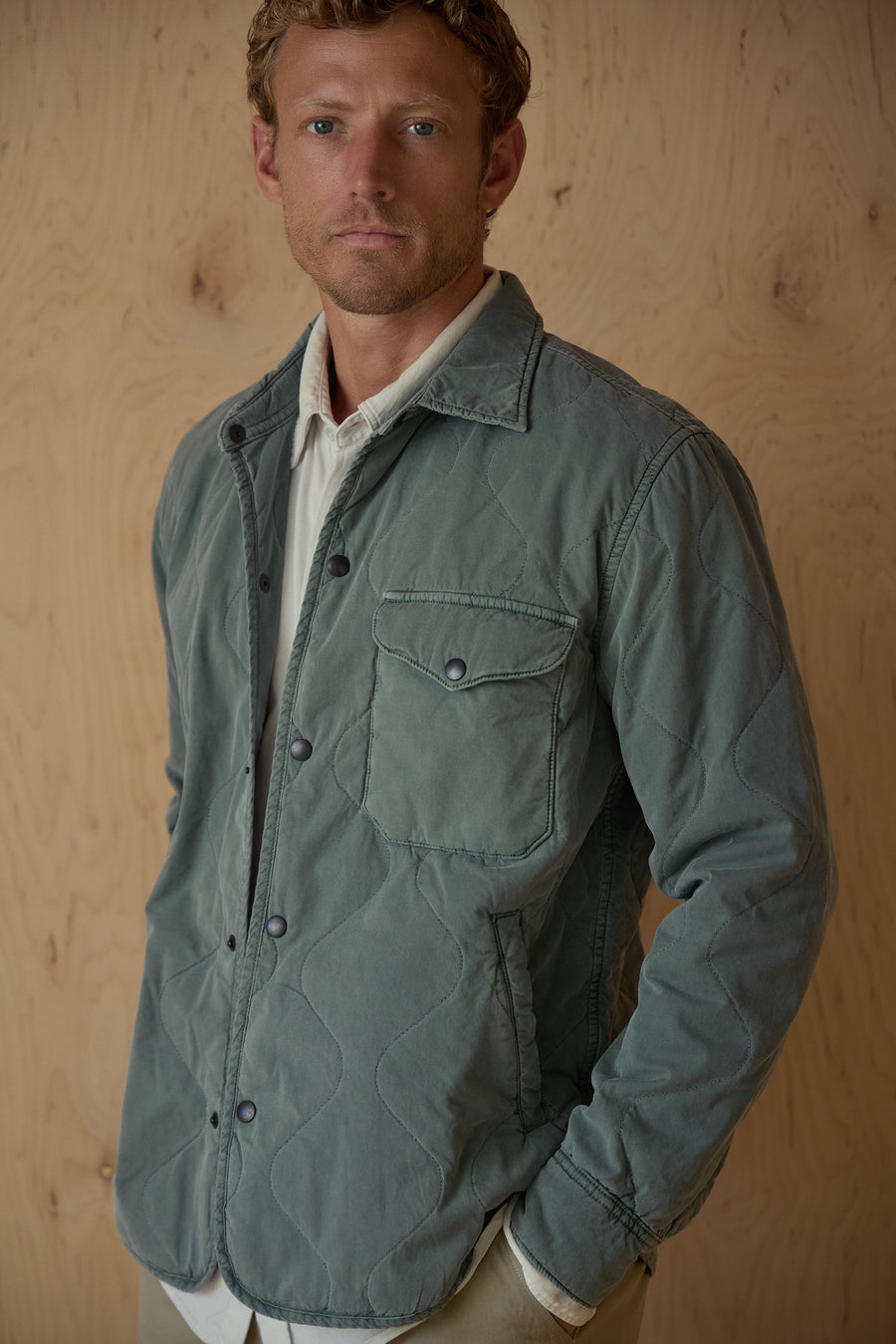 Flight Quilted Shirt Jacket – Save Khaki United