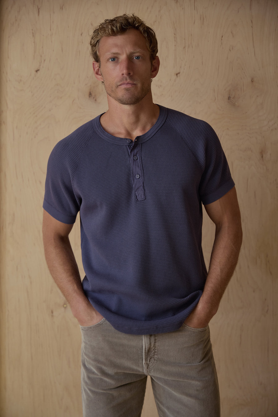 SS Waffle Henley – Save Khaki United