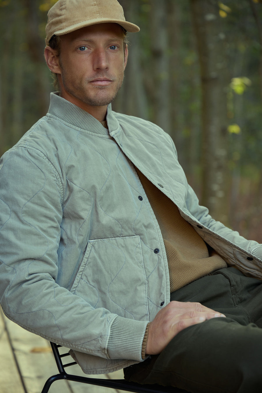 Quilted Bomber Jacket – Save Khaki United