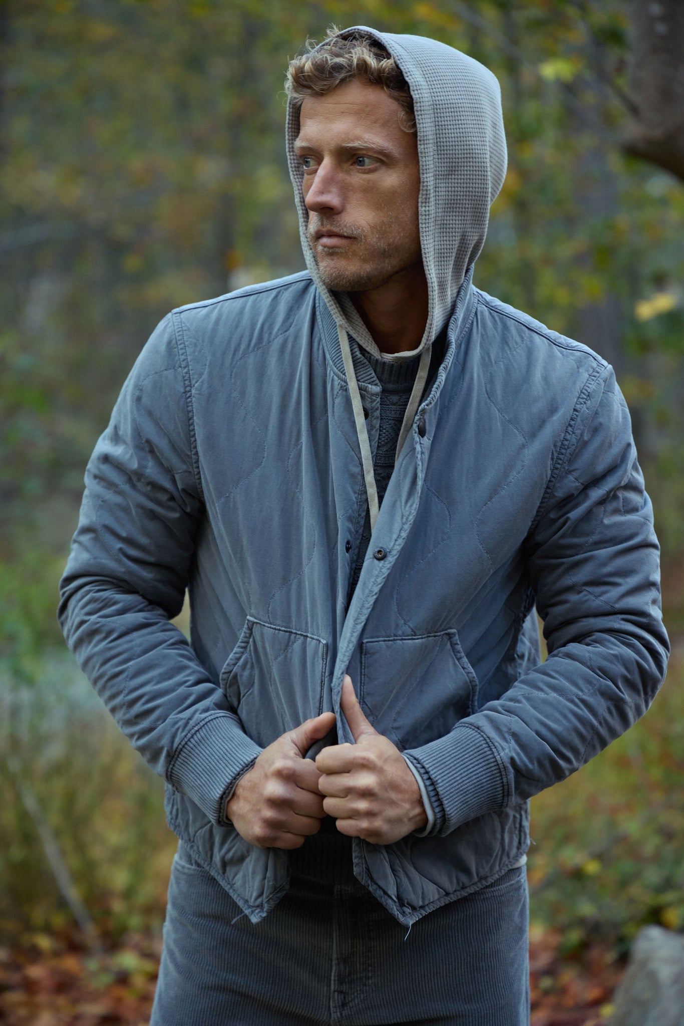 Waffle Pullover Hoodie