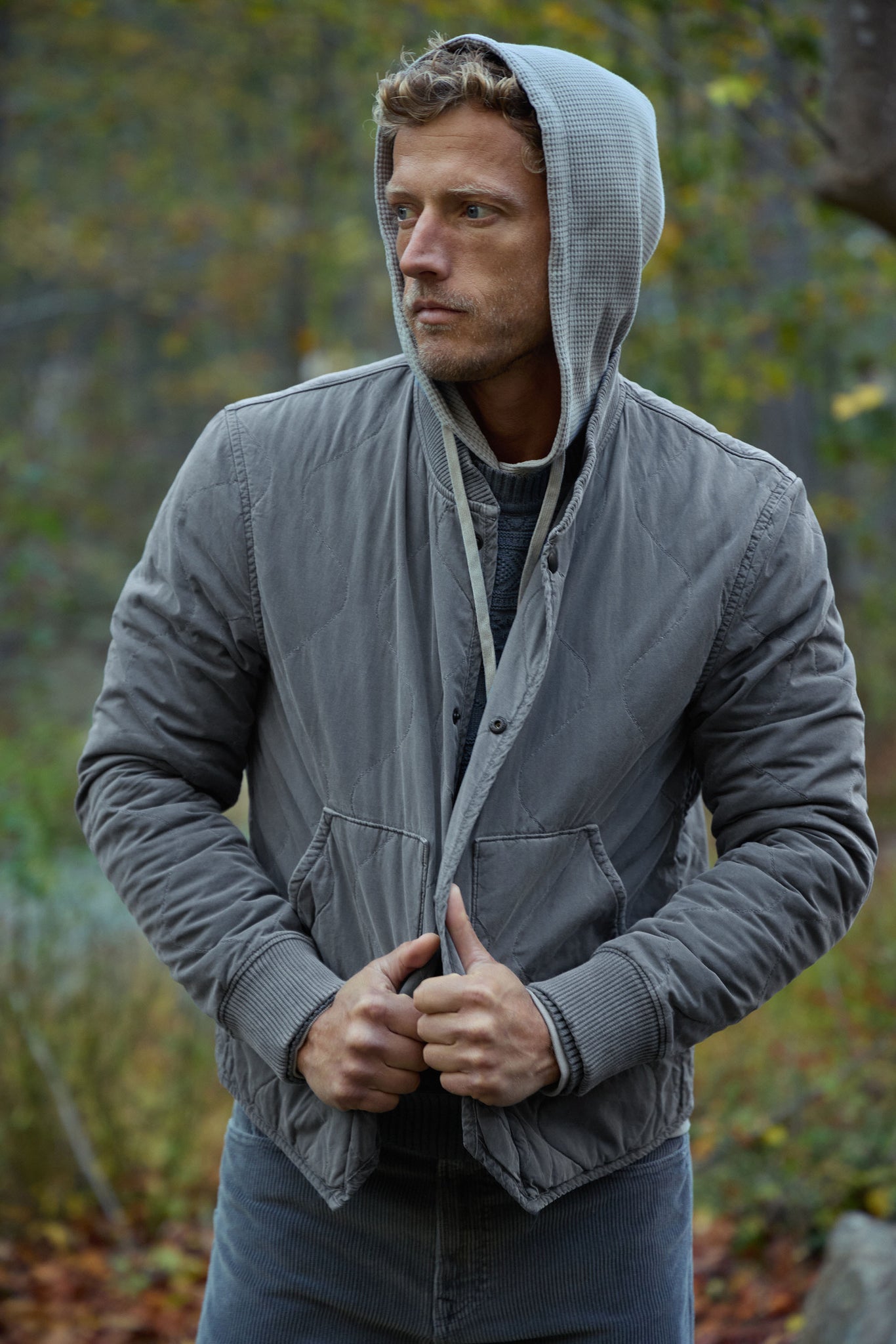 Quilted Bomber Jacket