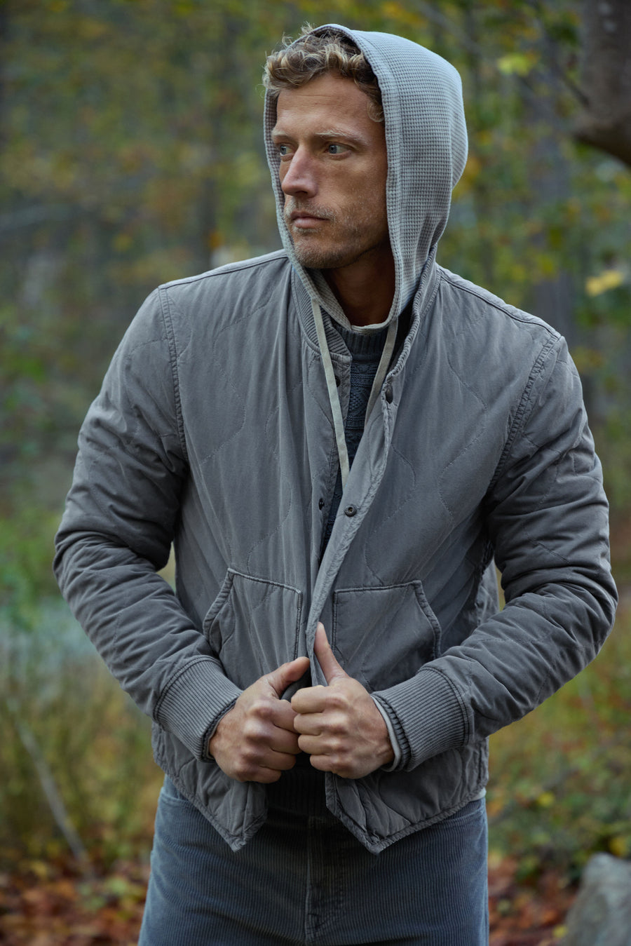 Quilted Bomber Jacket – Save Khaki United
