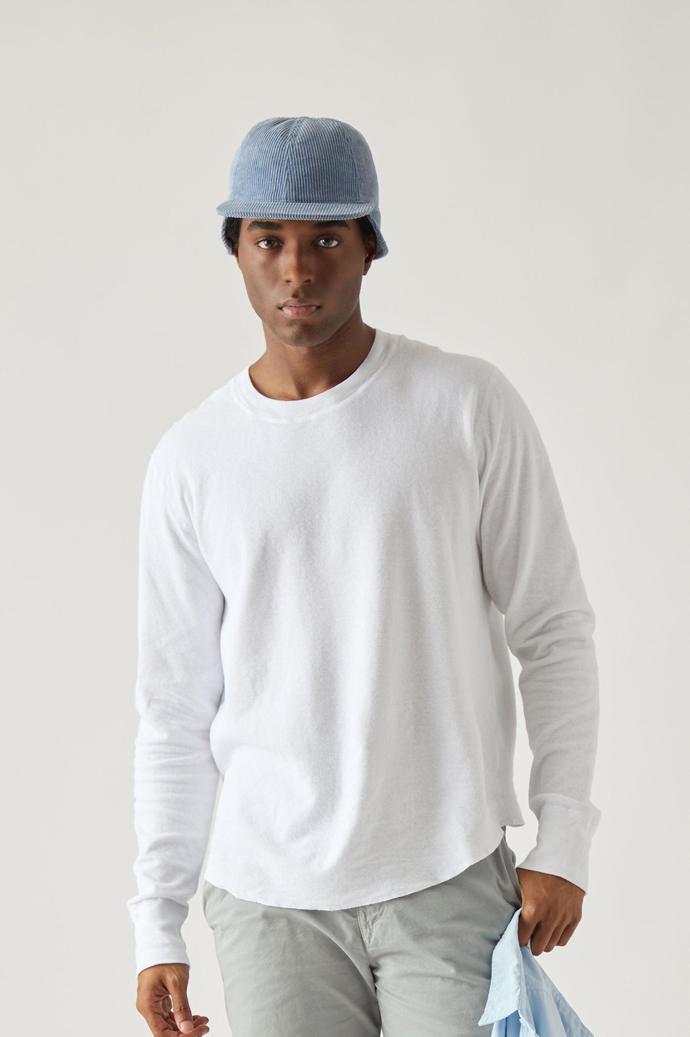 LS Pointelle Crew Tee