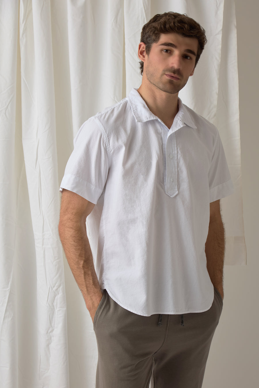 Camisa Oxford con solapa de las SS