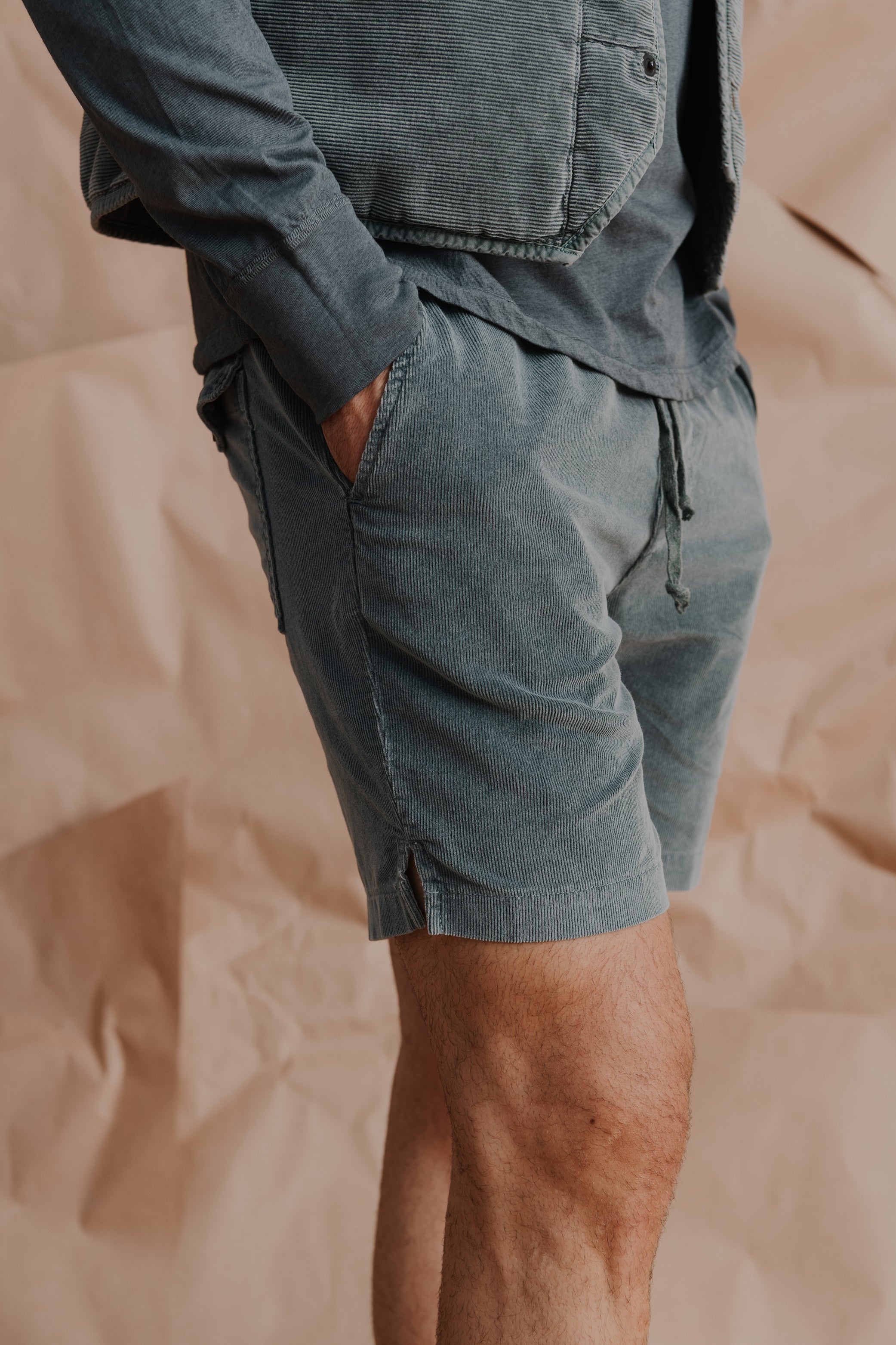 Simply Southern Corduroy Shorts for Men in Khaki Brown