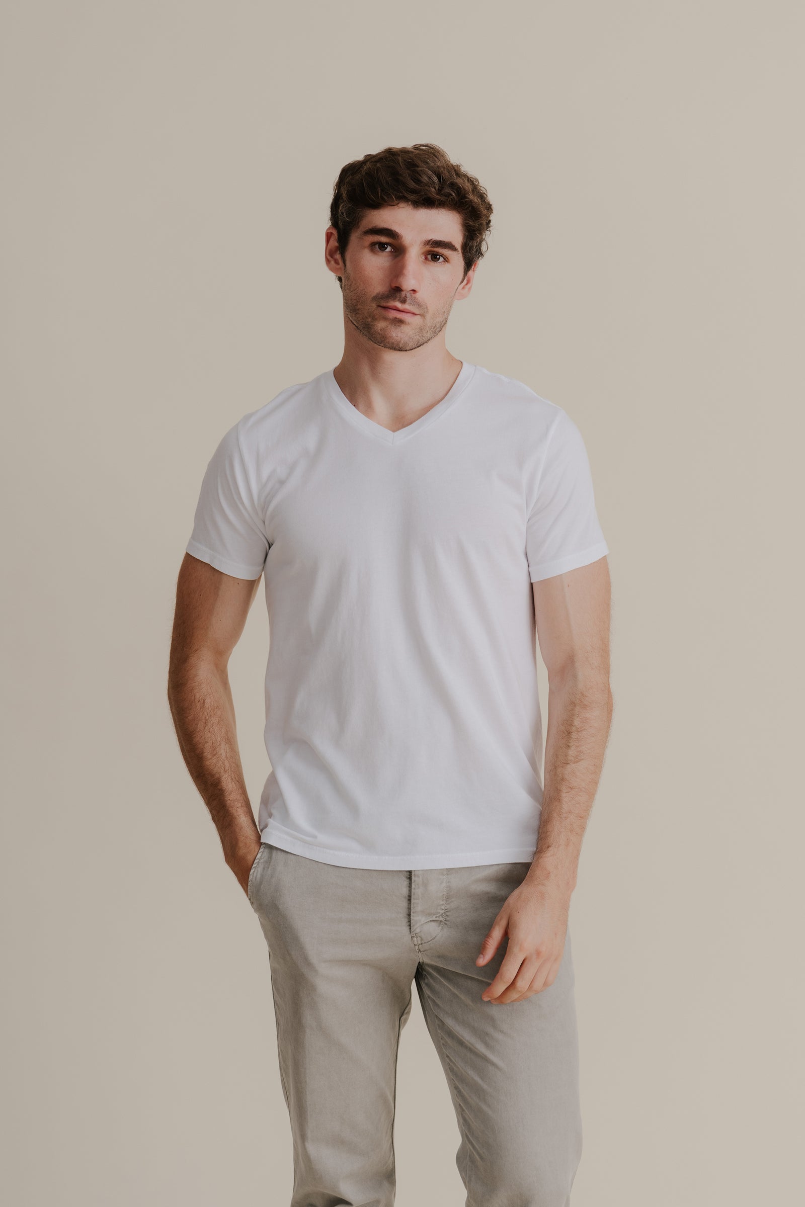 Supima V Neck Tee