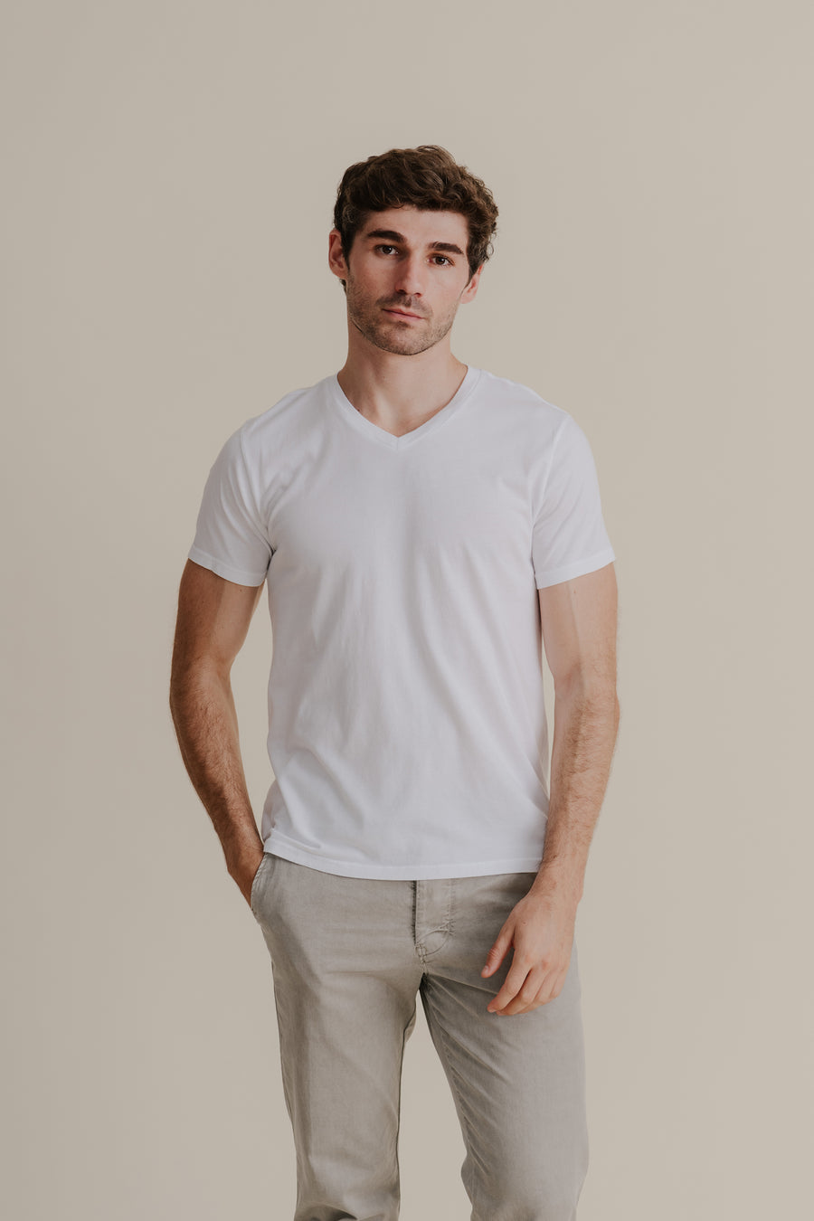 Men's Supima V-Neck Tee