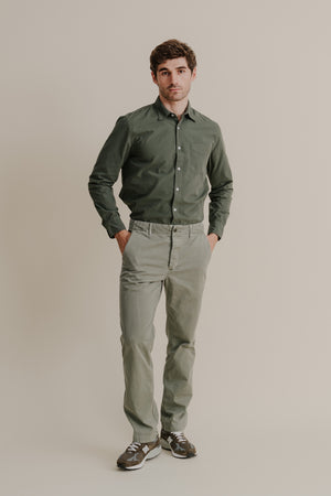 Distressed Button Fly Chino – Save Khaki United