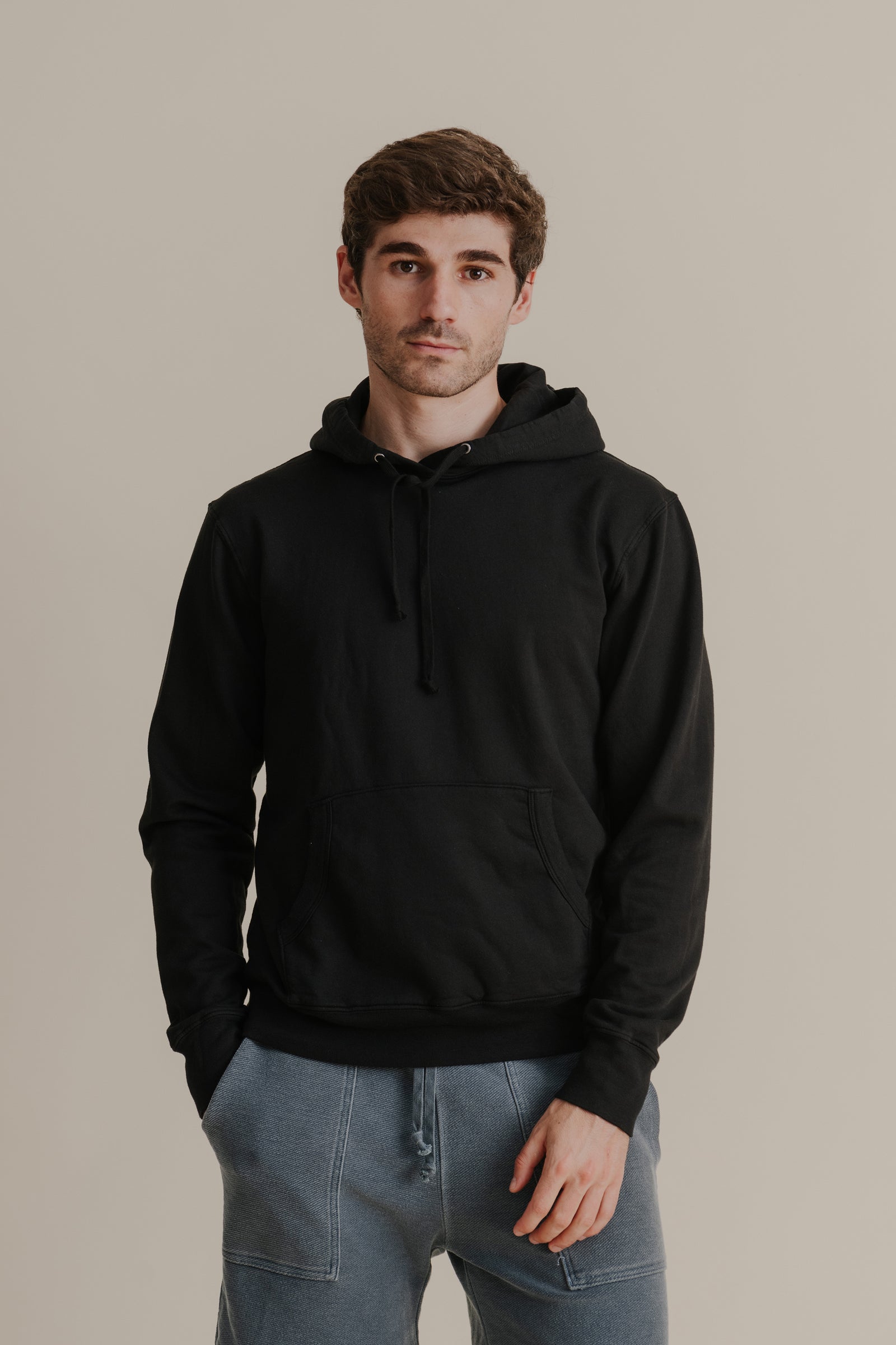 L S Supima Pullover Hooded Sweatshirt