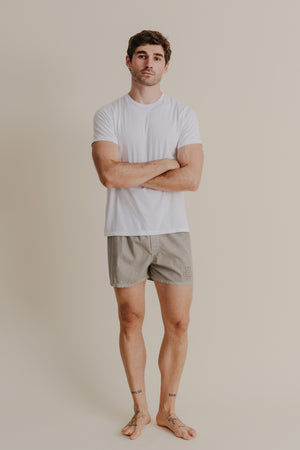 Man Rib Waistband Elastic Garment Dyed Cargo Shorts/Bermuda - China Bermuda  and Pants price