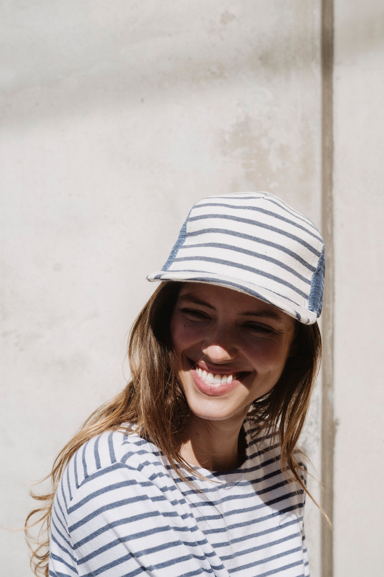Cotton Hemp Stripe Cap