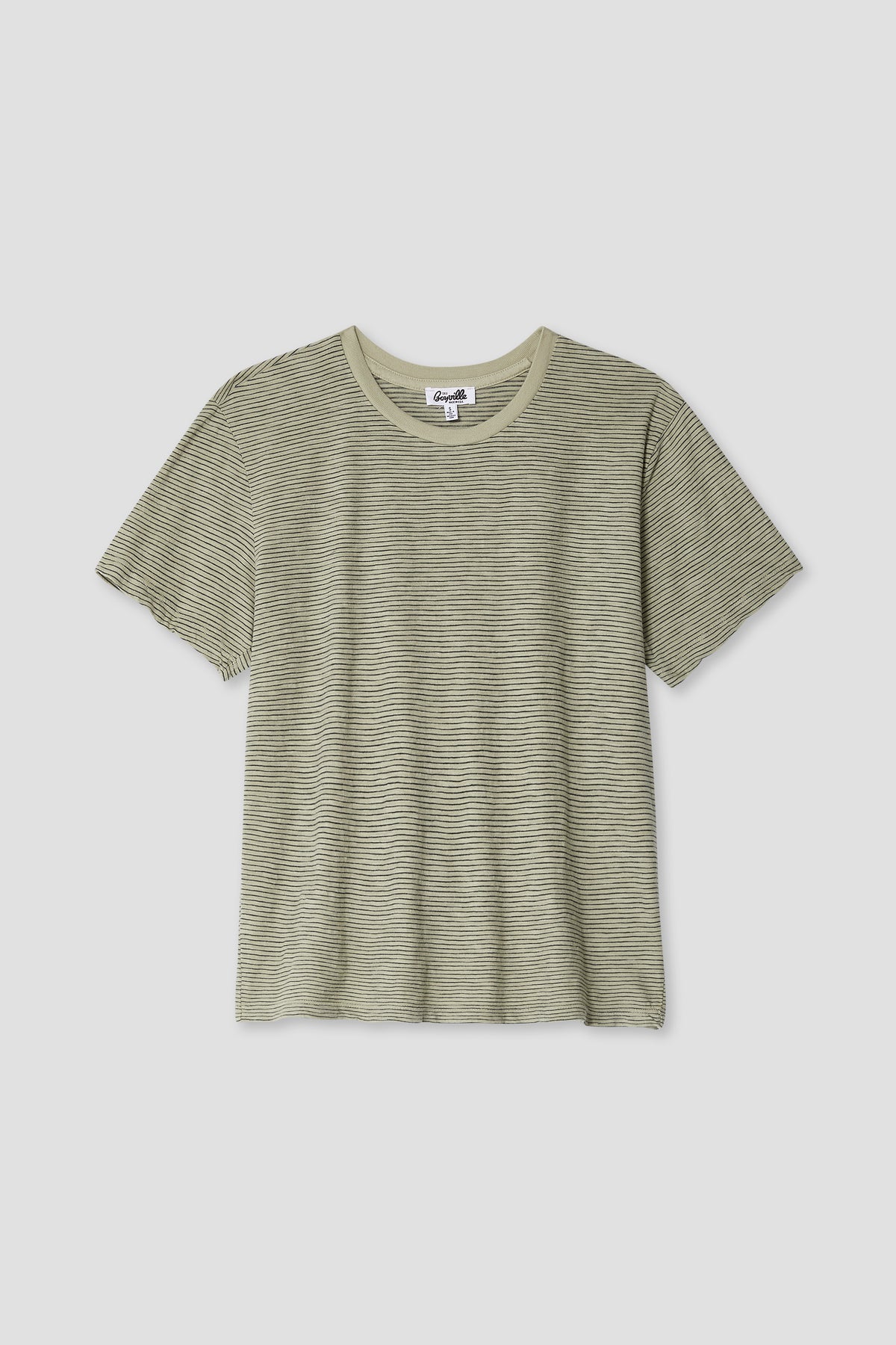 Camiseta de rayas de jersey SS para niño