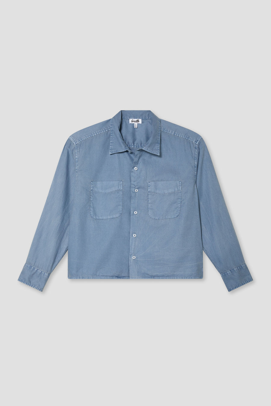 boxy fit dress shirt White Boxy Fit Shirt